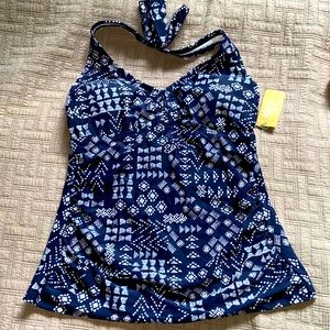 Kona Sol Large tankini top NWT